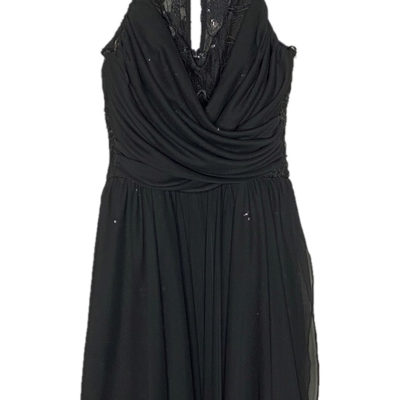 City Triangles Black High Low Sequin Dress Size 1 - Picture 6 of 16